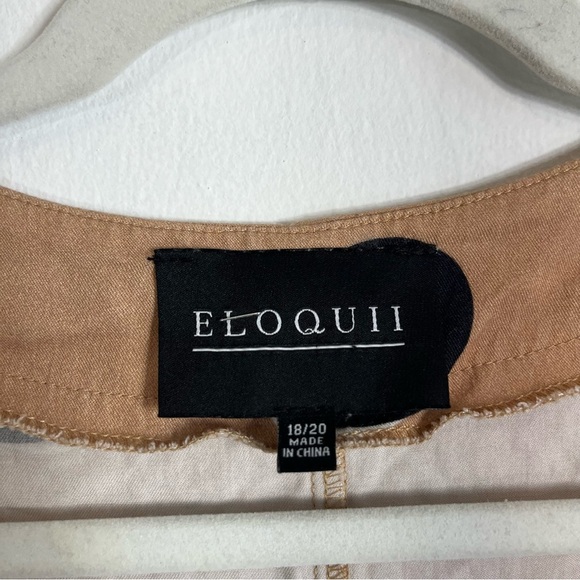 Eloquii Tan and Black Polka Dot Set - Picture 4 of 9